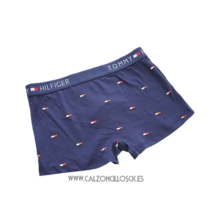 Nuevo Boxer Tommy Hombre Estampado Geometrico Azul Oscuro